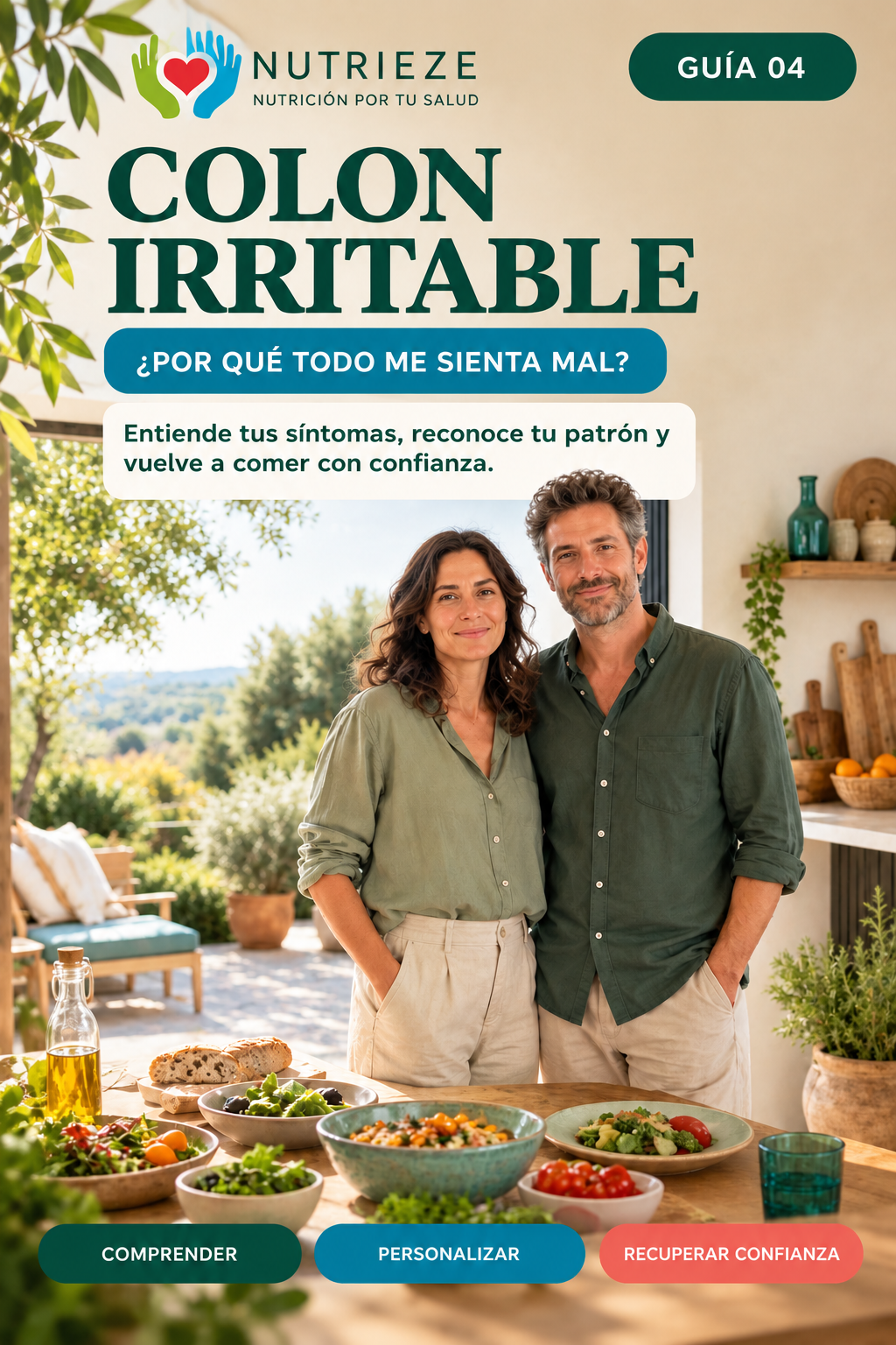 Portada de Guía Nutrieze 04 · Colon irritable
